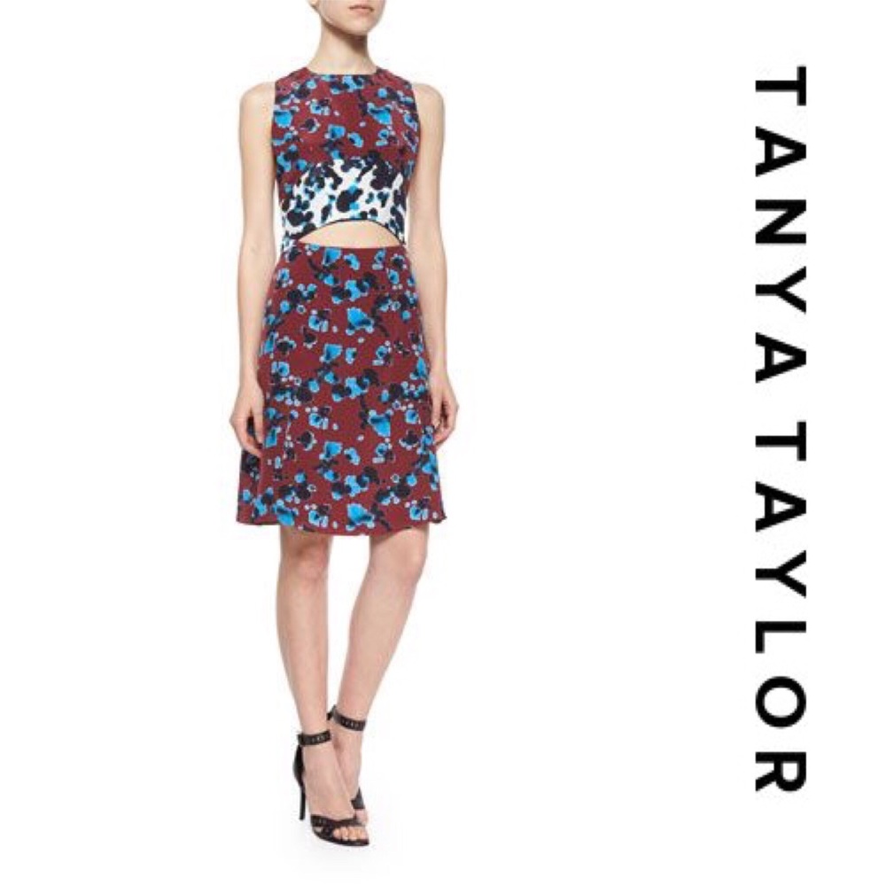 TANYA TAYLOR Printed Silk Dress NWT